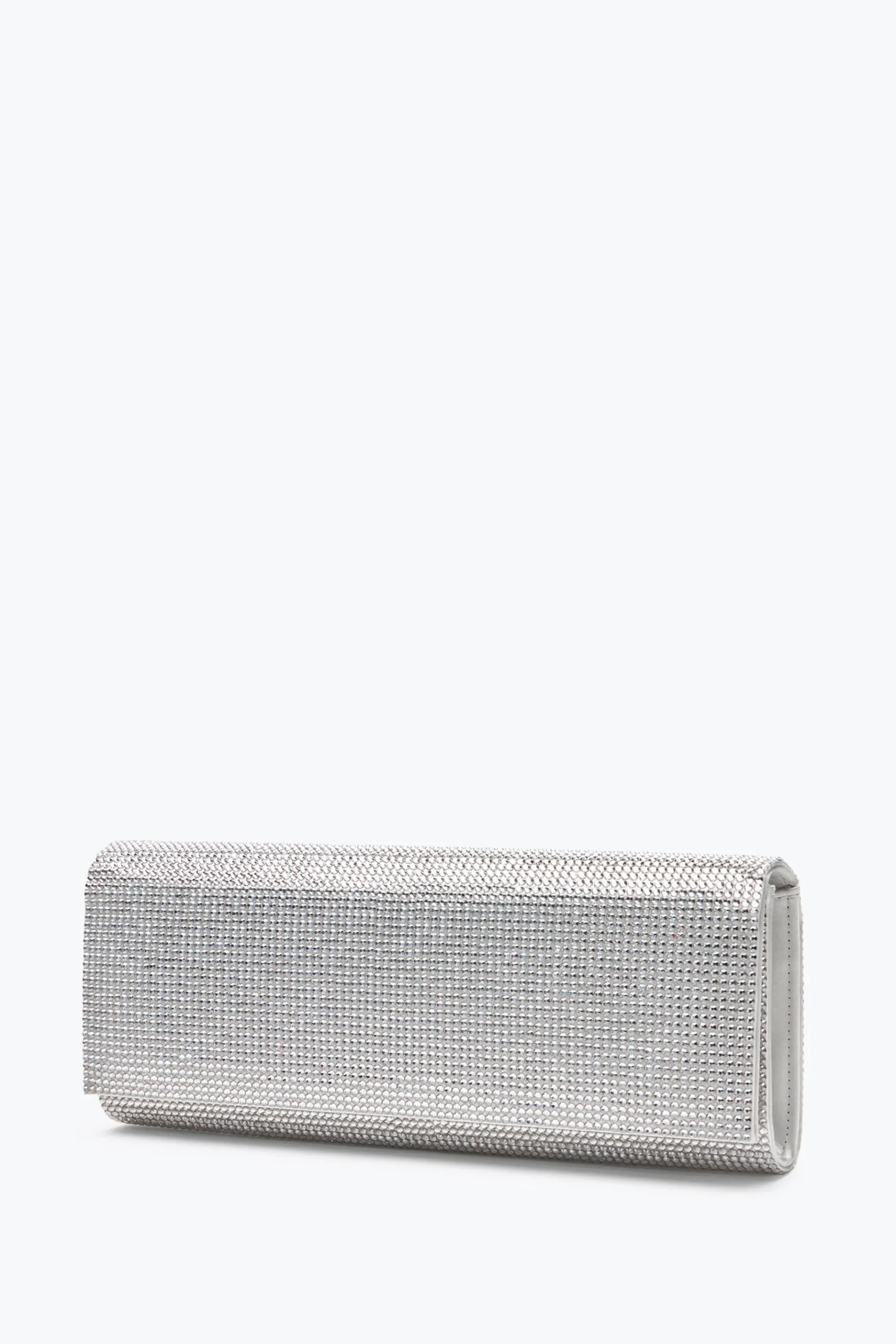 Clutch|Clutch^Rene Caovilla Clutch Zafira Con Cristalli All-Over Argento