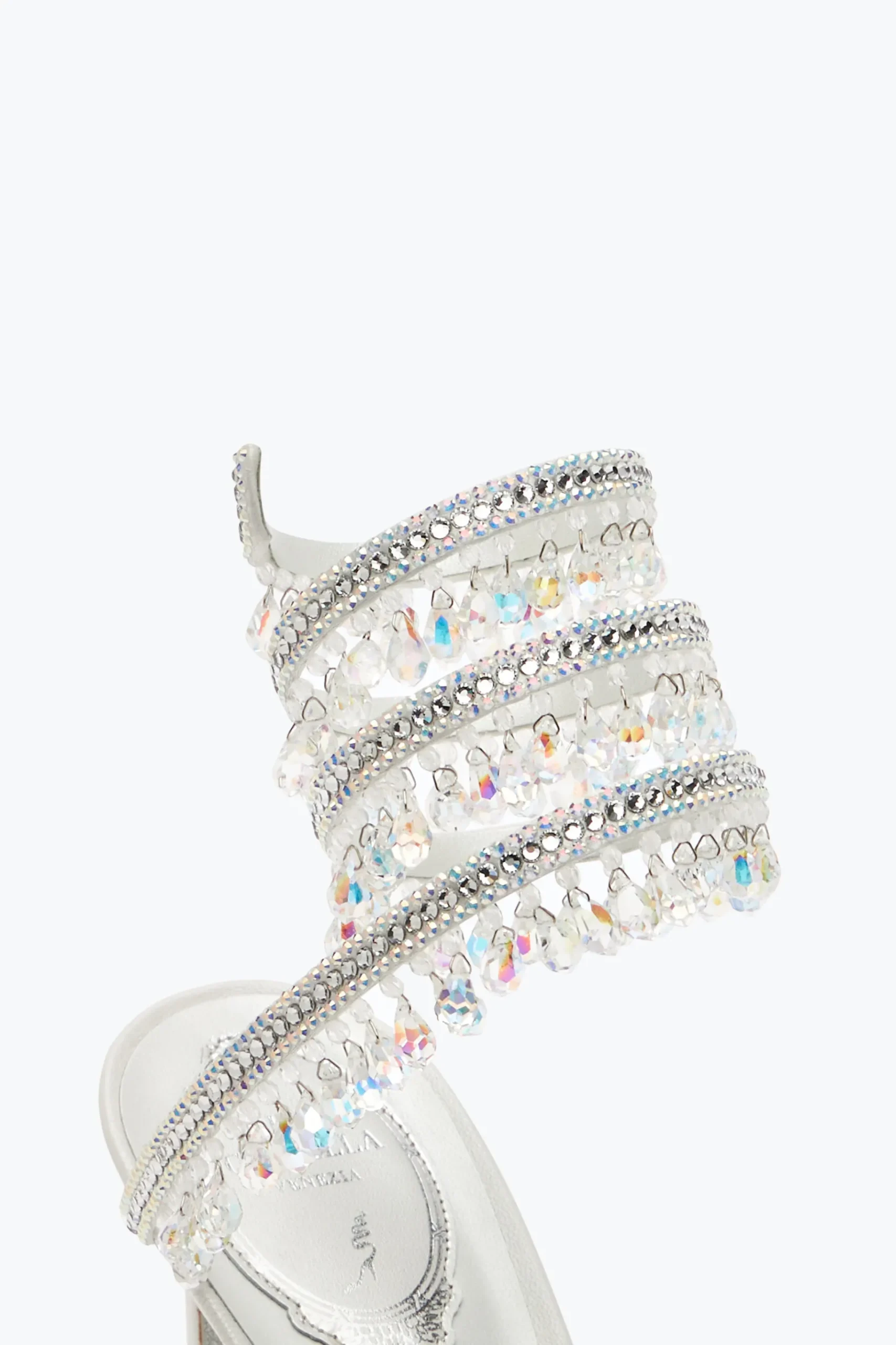 Collezione Sposa|Décolleté^Rene Caovilla Décolleté Chandelier Bianca 80 Bianco