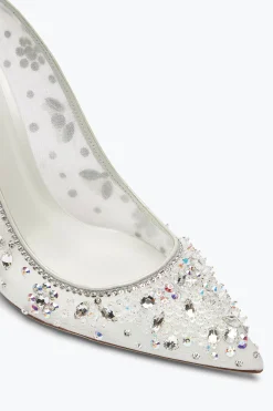 Collezione Sposa|Décolleté^Rene Caovilla Décolleté Cinderella Bianca 105 Bianco