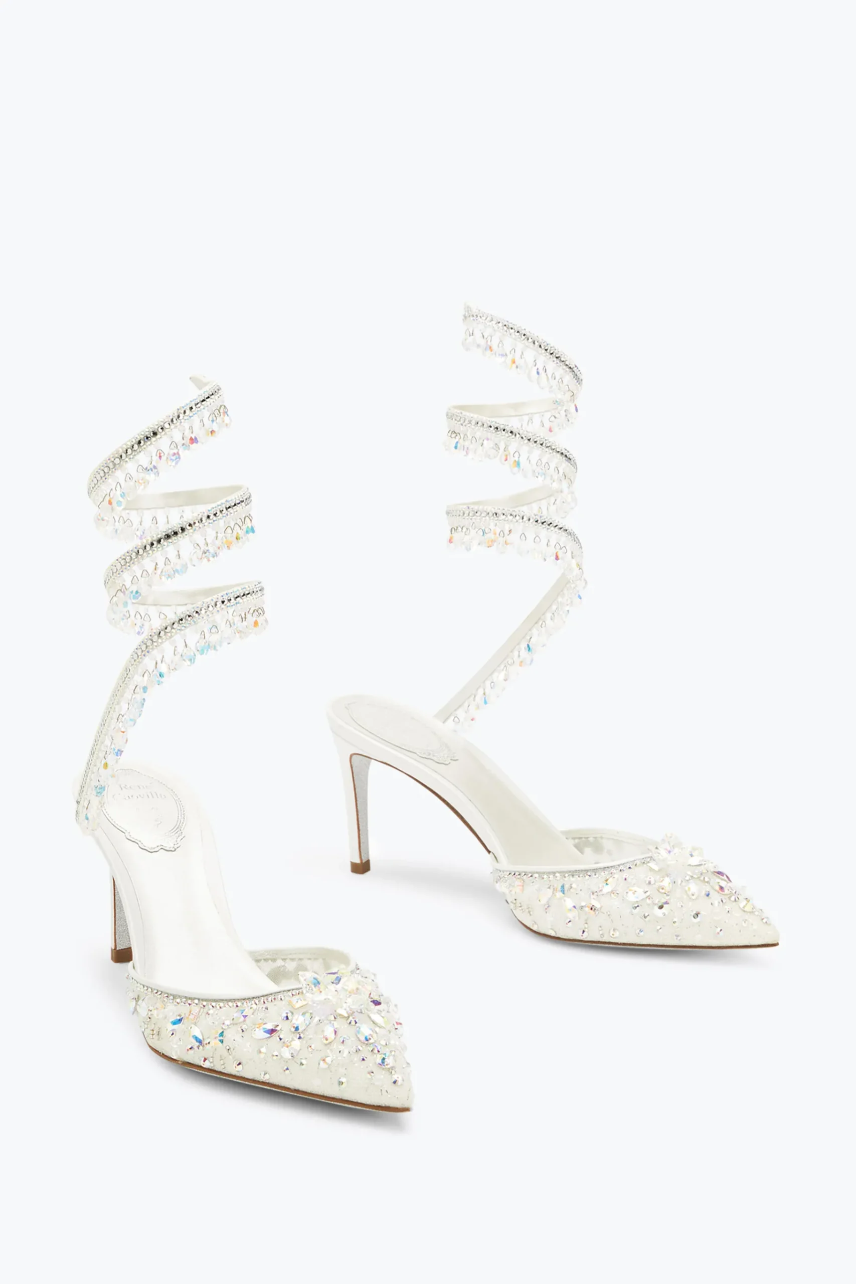 Collezione Sposa|Icone^Rene Caovilla Décolleté Gioiello Bianca Chandelier 75 Bianco