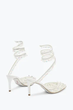 Collezione Sposa|Icone^Rene Caovilla Décolleté Gioiello Bianca Chandelier 75 Bianco