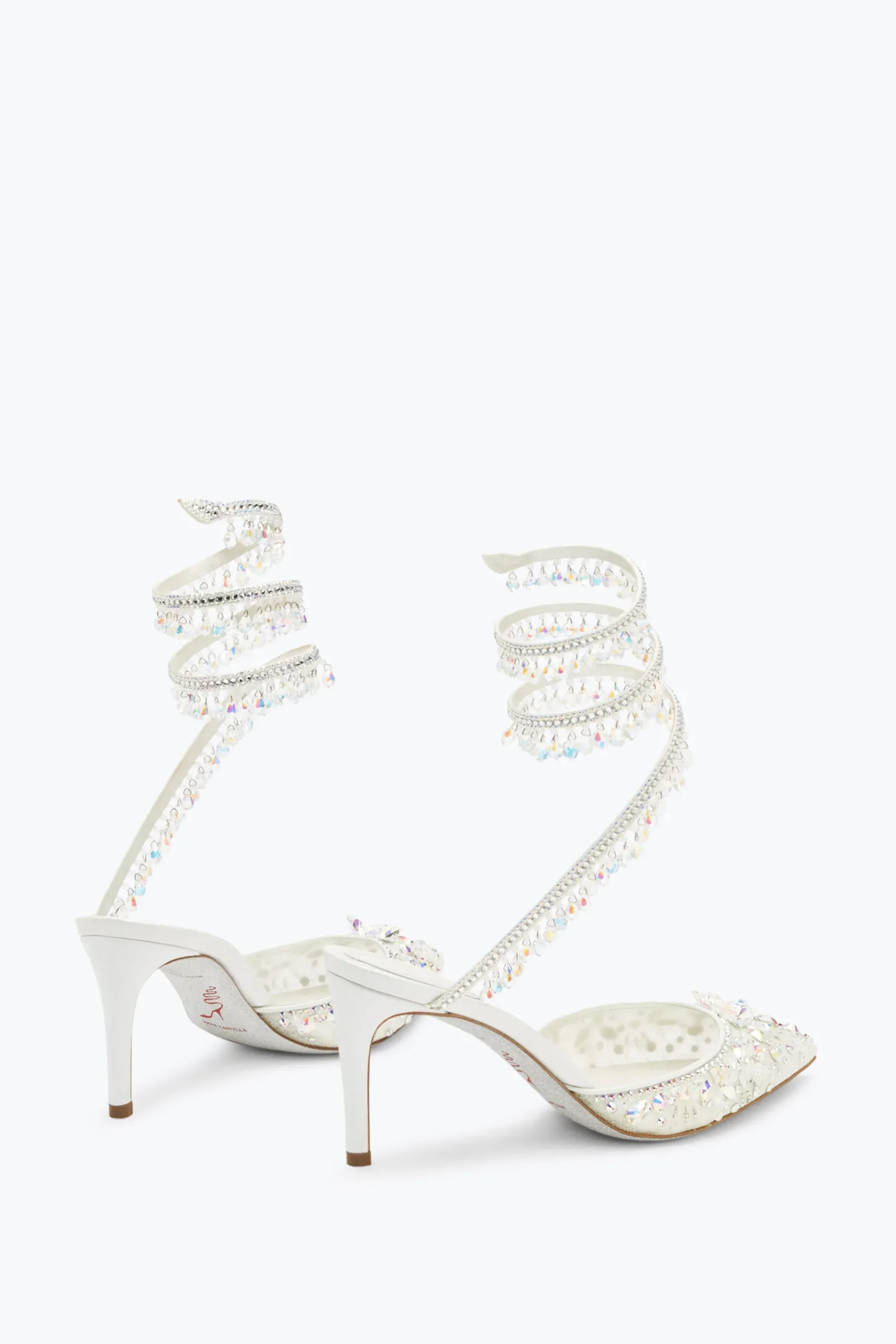 Collezione Sposa|Icone^Rene Caovilla Décolleté Gioiello Bianca Chandelier 75 Bianco
