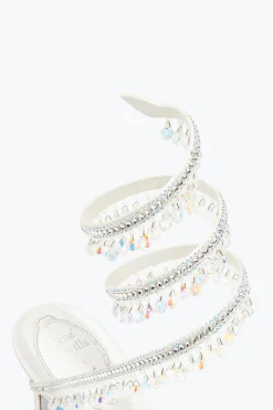 Collezione Sposa|Icone^Rene Caovilla Décolleté Gioiello Bianca Chandelier 75 Bianco