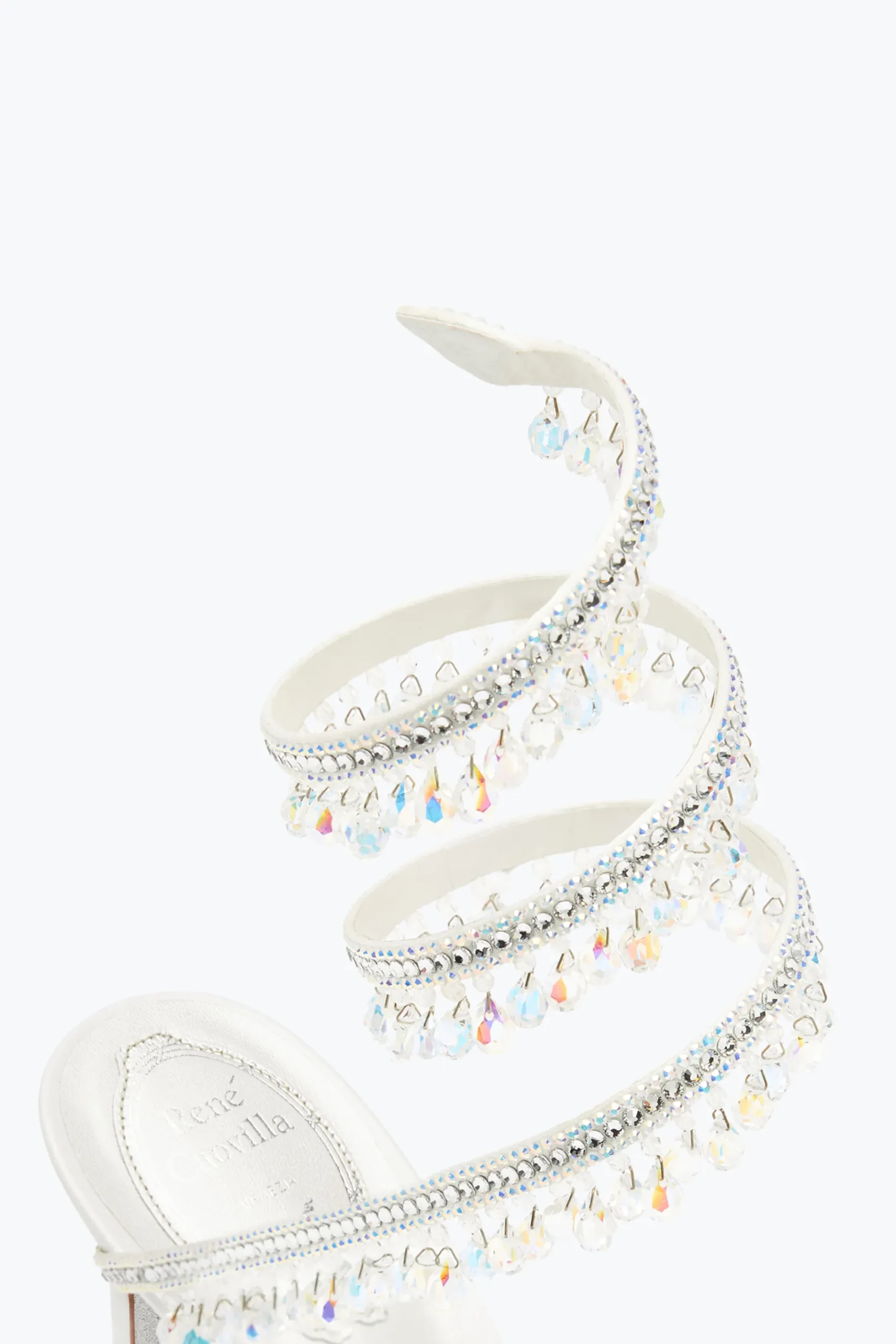 Collezione Sposa|Icone^Rene Caovilla Décolleté Gioiello Bianca Chandelier 75 Bianco