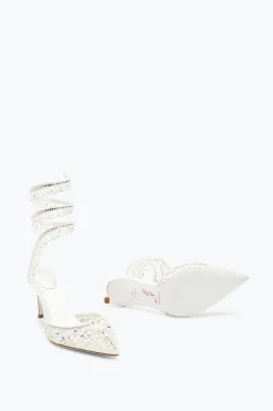 Collezione Sposa|Icone^Rene Caovilla Décolleté Gioiello Bianca Chandelier 75 Bianco