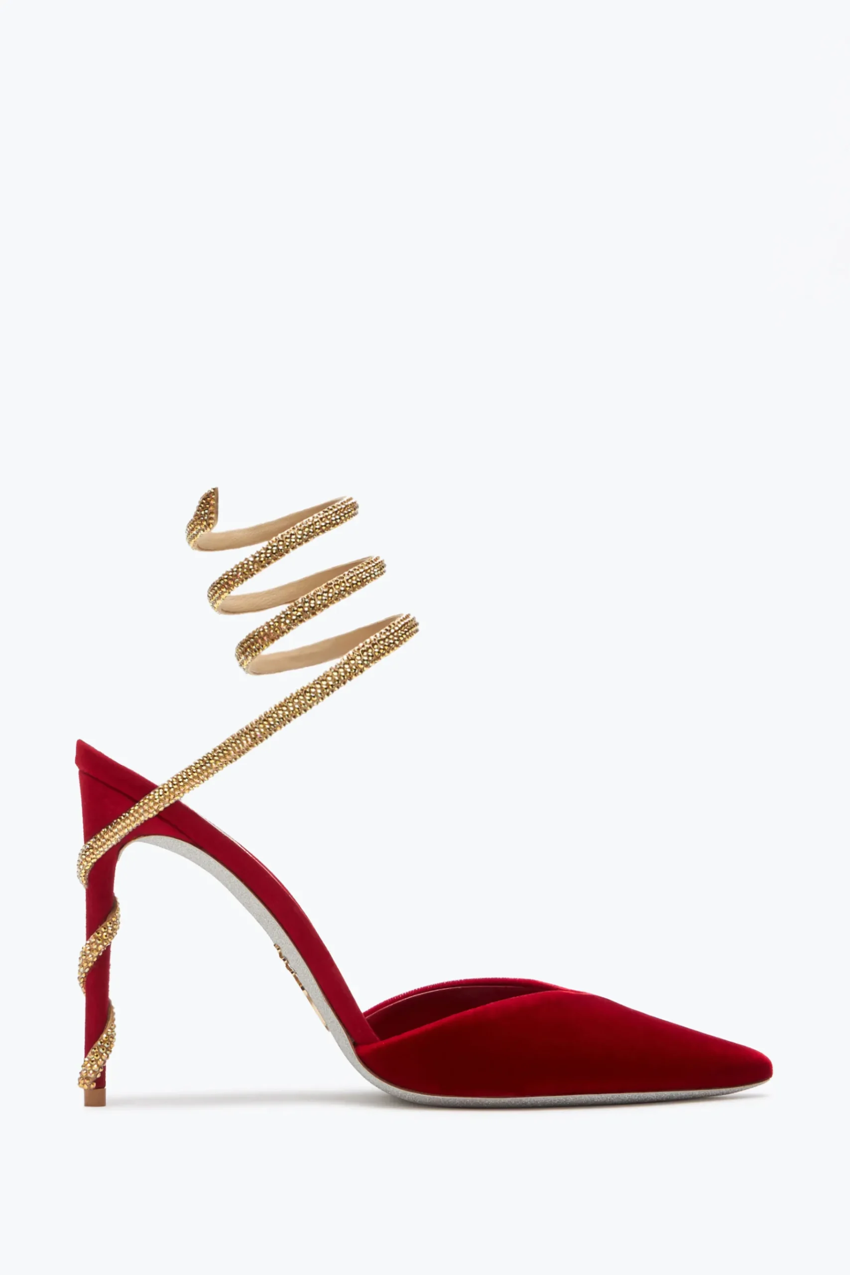 Icone|Décolleté^Rene Caovilla Décolleté Margot E Oro 105 Rosso
