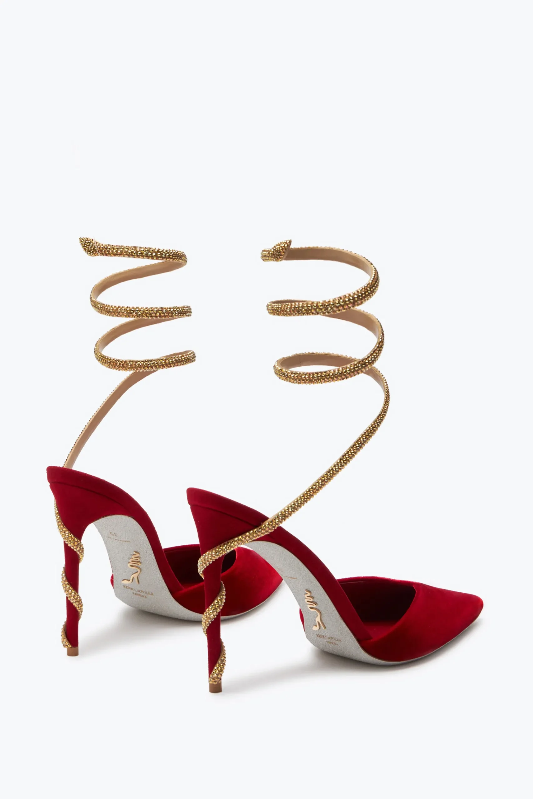 Icone|Décolleté^Rene Caovilla Décolleté Margot E Oro 105 Rosso