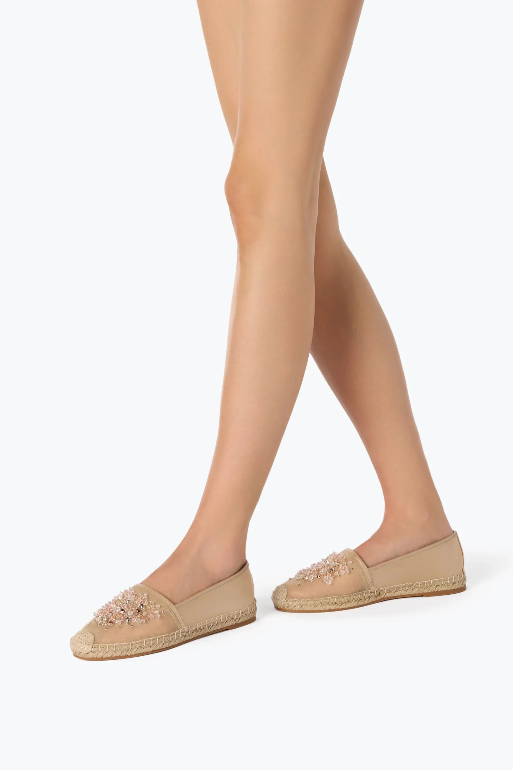 Ballerine E Mocassini^Rene Caovilla ESPADRILLAS EDEN CON CRISTALLI 10 Nude