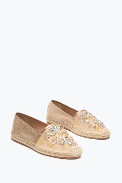 Ballerine E Mocassini^Rene Caovilla ESPADRILLAS EDEN CON CRISTALLI 10 Oro