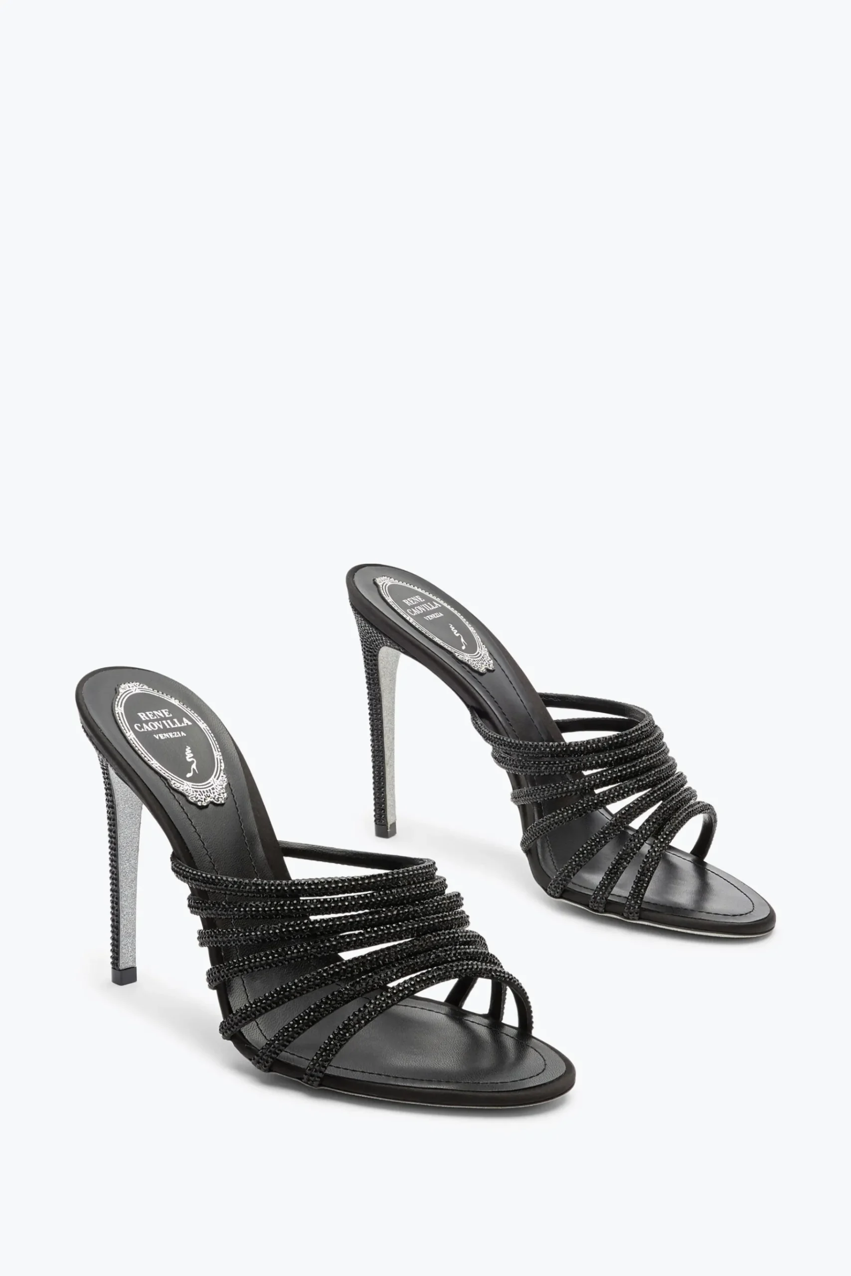 Mule^Rene Caovilla MULE FULL TRIM NERA 105 Nero