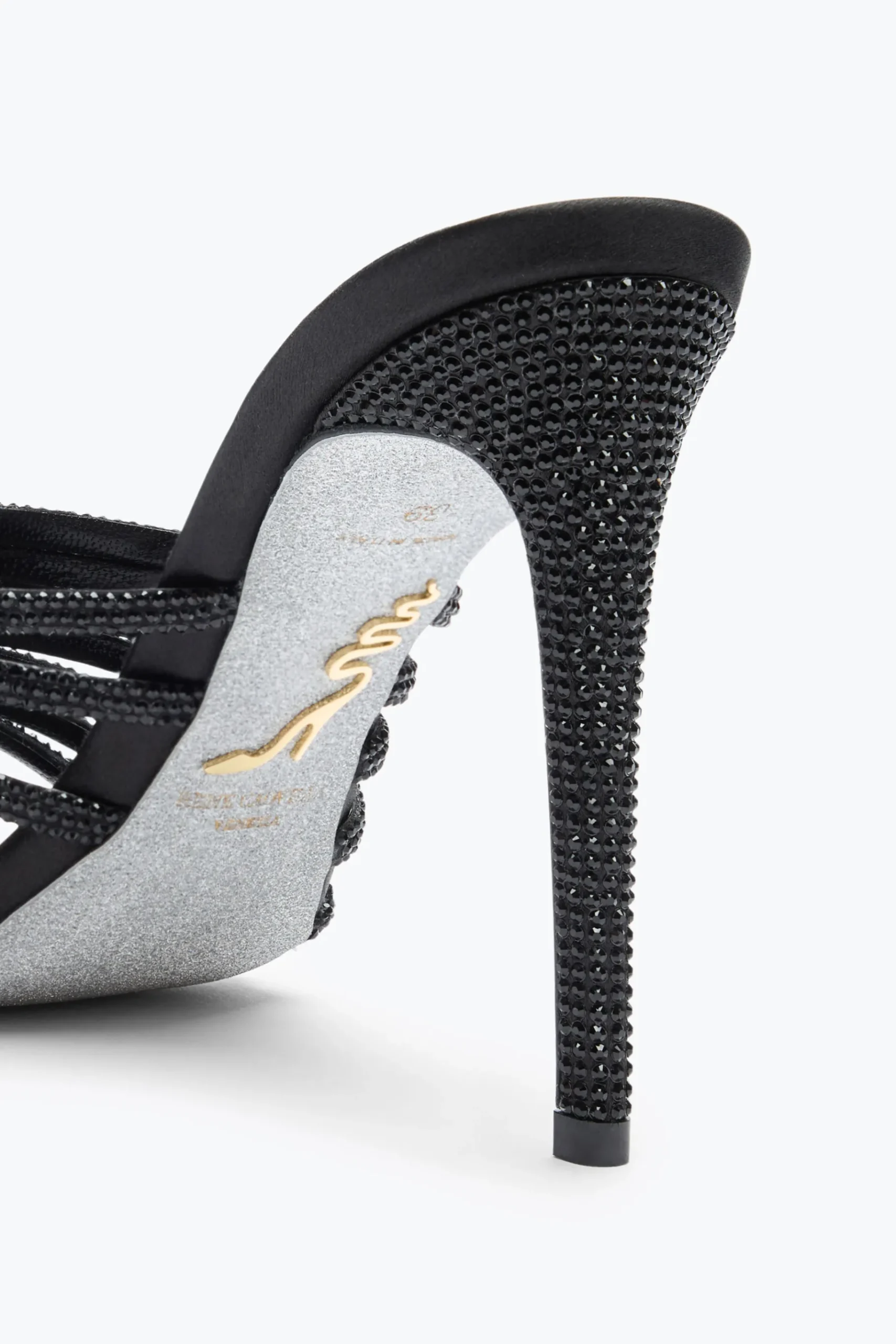 Mule^Rene Caovilla MULE FULL TRIM NERA 105 Nero