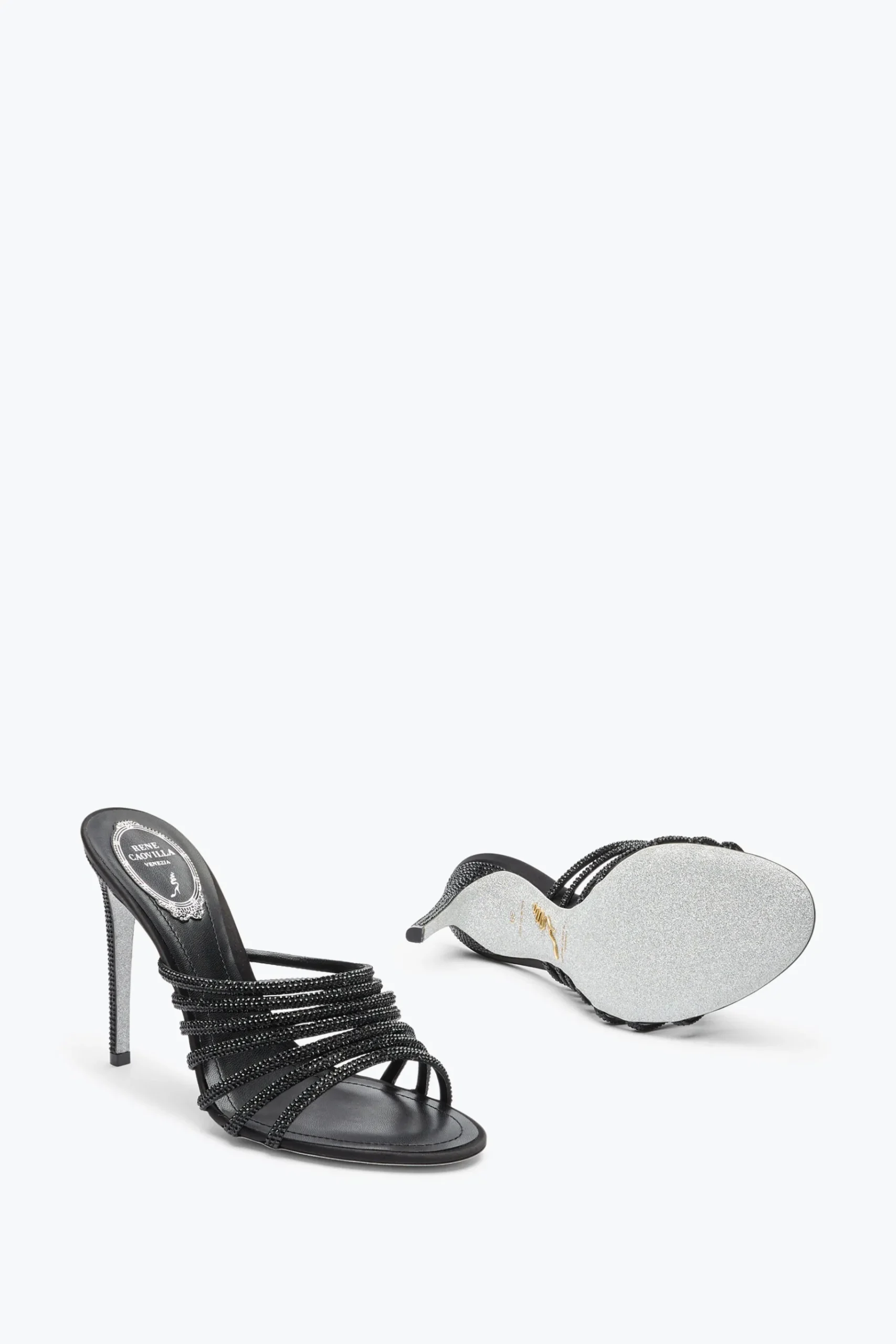 Mule^Rene Caovilla MULE FULL TRIM NERA 105 Nero