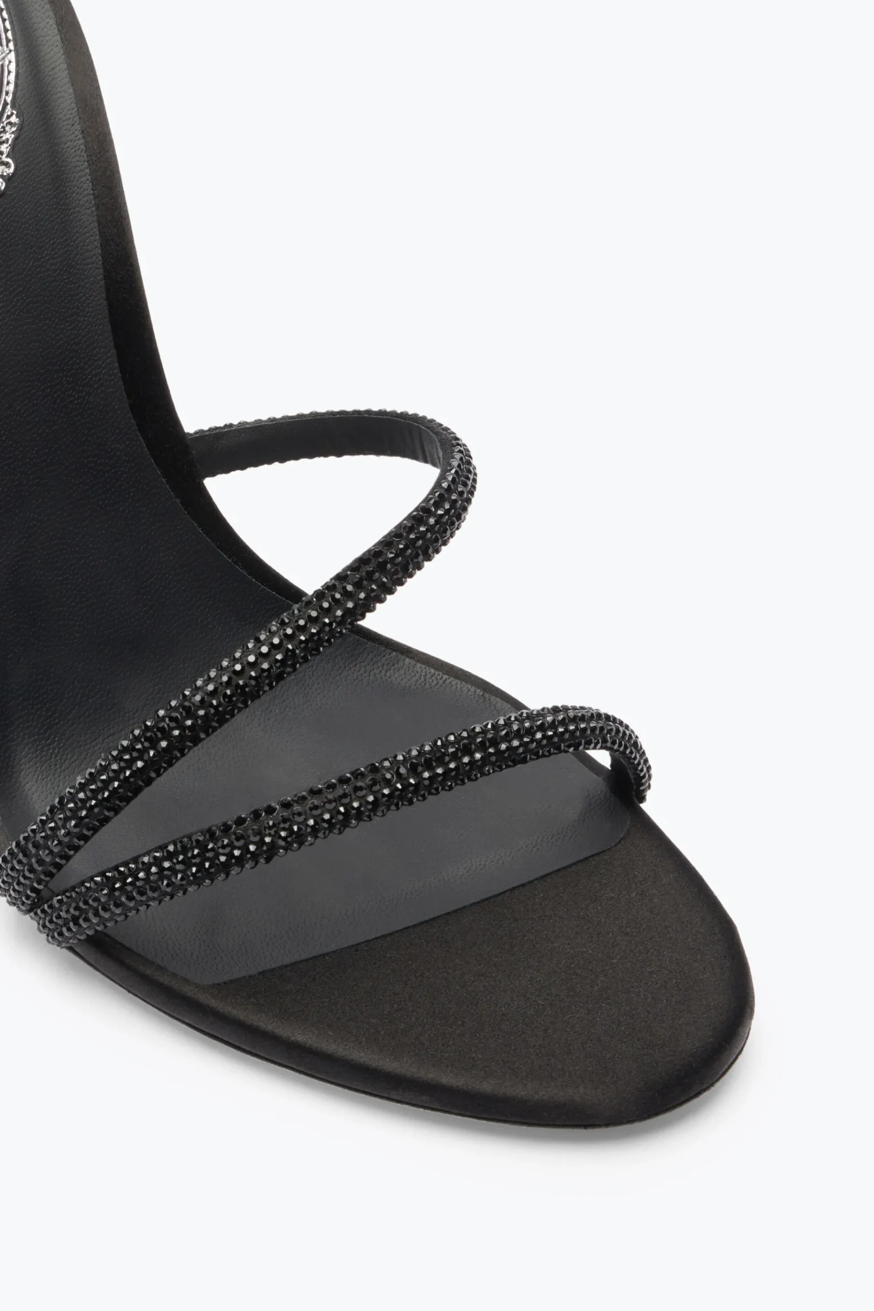 Mule^Rene Caovilla Mule Irina Nera Con Cristalli 105 Nero