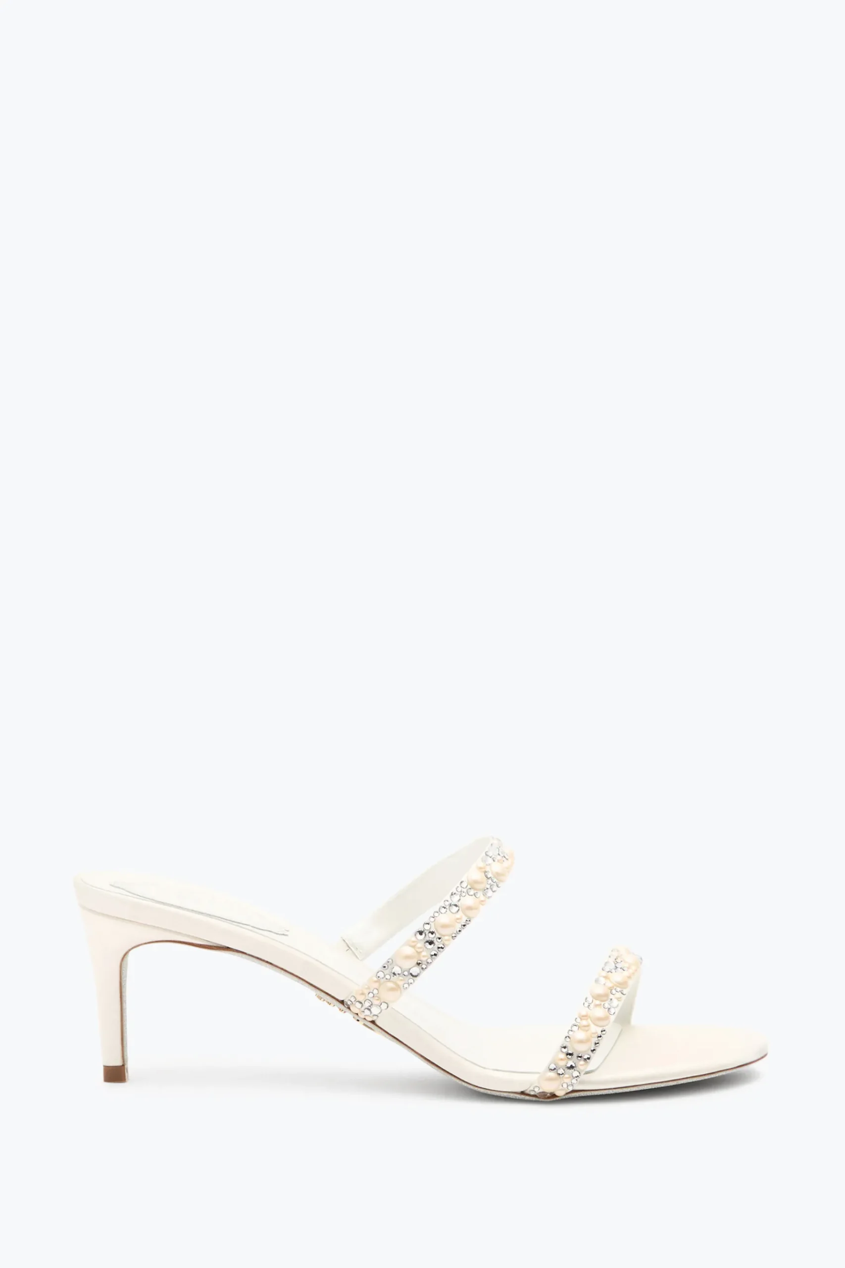 Collezione Sposa|Mule^Rene Caovilla MULE PEARL BIANCA 60 Bianco