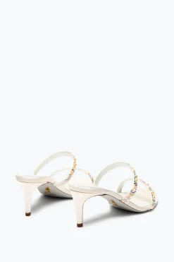 Collezione Sposa|Mule^Rene Caovilla MULE PEARL BIANCA 60 Bianco