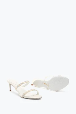 Collezione Sposa|Mule^Rene Caovilla MULE PEARL BIANCA 60 Bianco