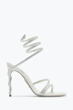Clutch|Collezione Sposa^Rene Caovilla Sandalo Margot 105 Con Cristalli Avorio