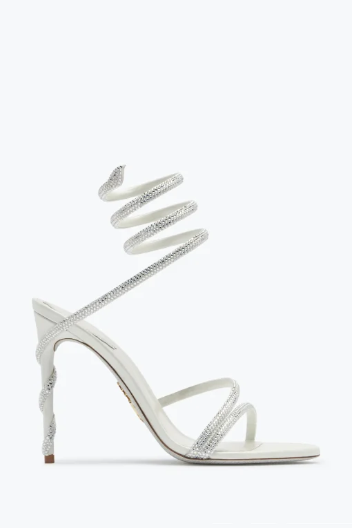 Clutch|Collezione Sposa^Rene Caovilla Sandalo Margot 105 Con Cristalli Avorio