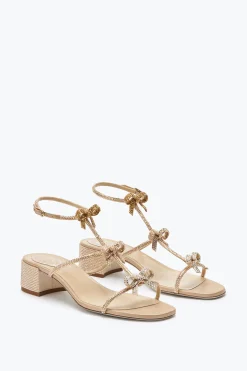 Sandali^Rene Caovilla Sandalo Caterina Con Cristalli 35 Beige