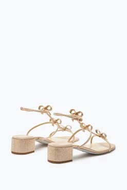 Sandali^Rene Caovilla Sandalo Caterina Con Cristalli 35 Beige