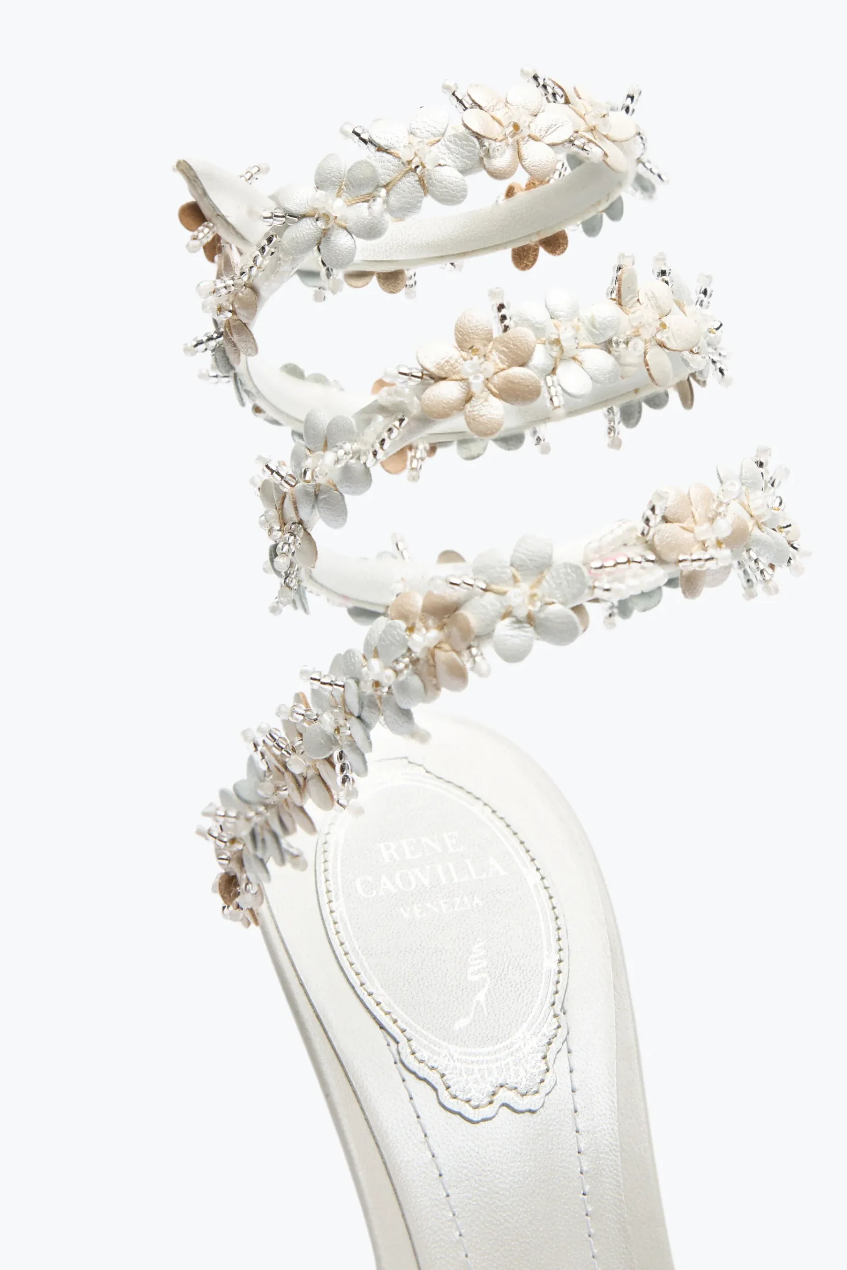 Collezione Sposa|Sandali^Rene Caovilla SANDALO BLOOM 105 Bianco