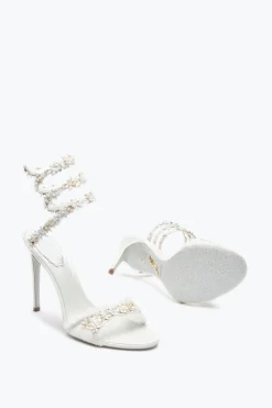 Collezione Sposa|Sandali^Rene Caovilla SANDALO BLOOM 105 Bianco
