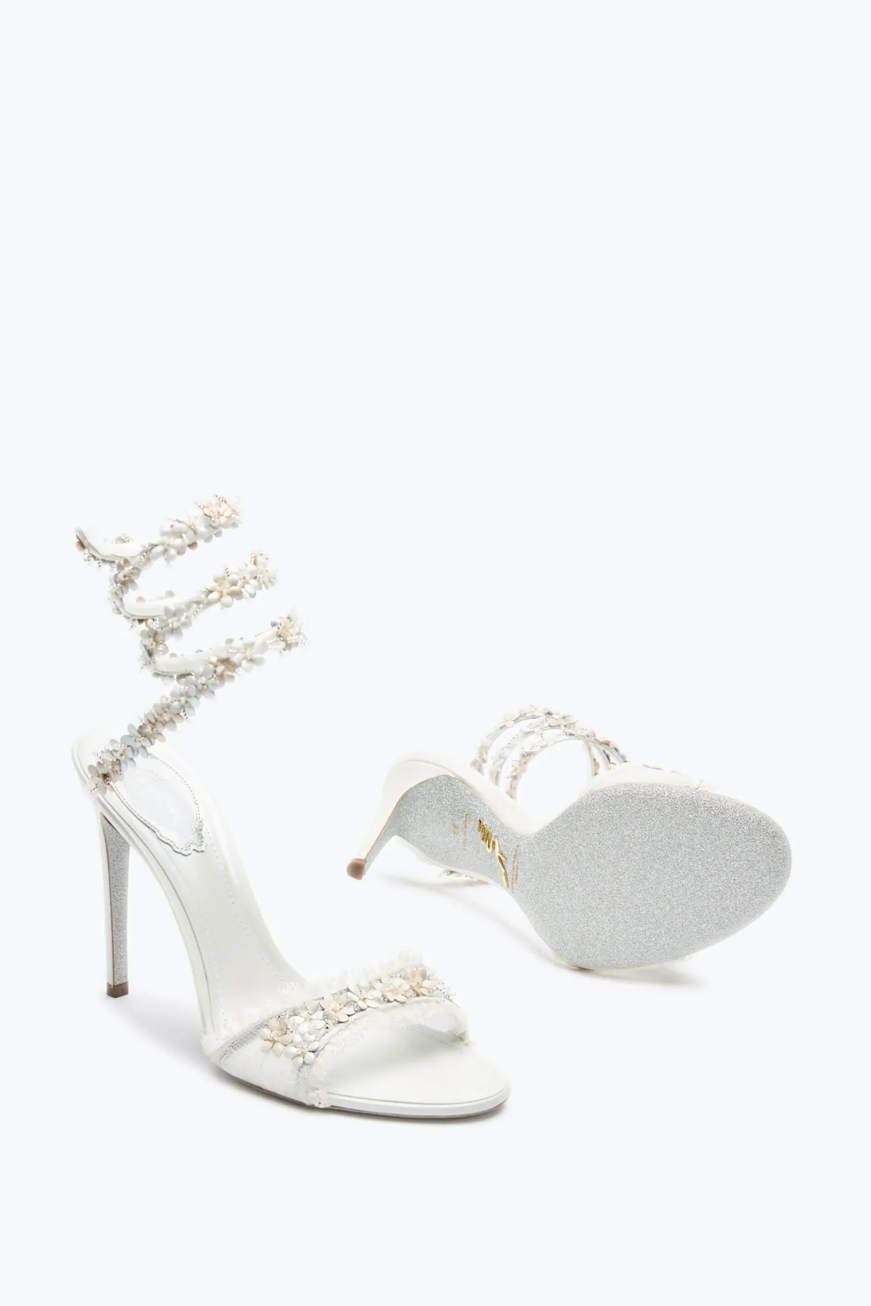 Collezione Sposa|Sandali^Rene Caovilla SANDALO BLOOM 105 Bianco