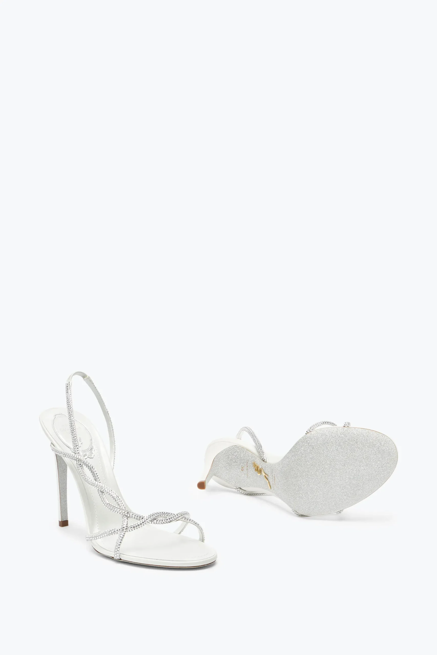 Collezione Sposa|Sandali^Rene Caovilla SANDALO BRAID AVORIO 105 Bianco