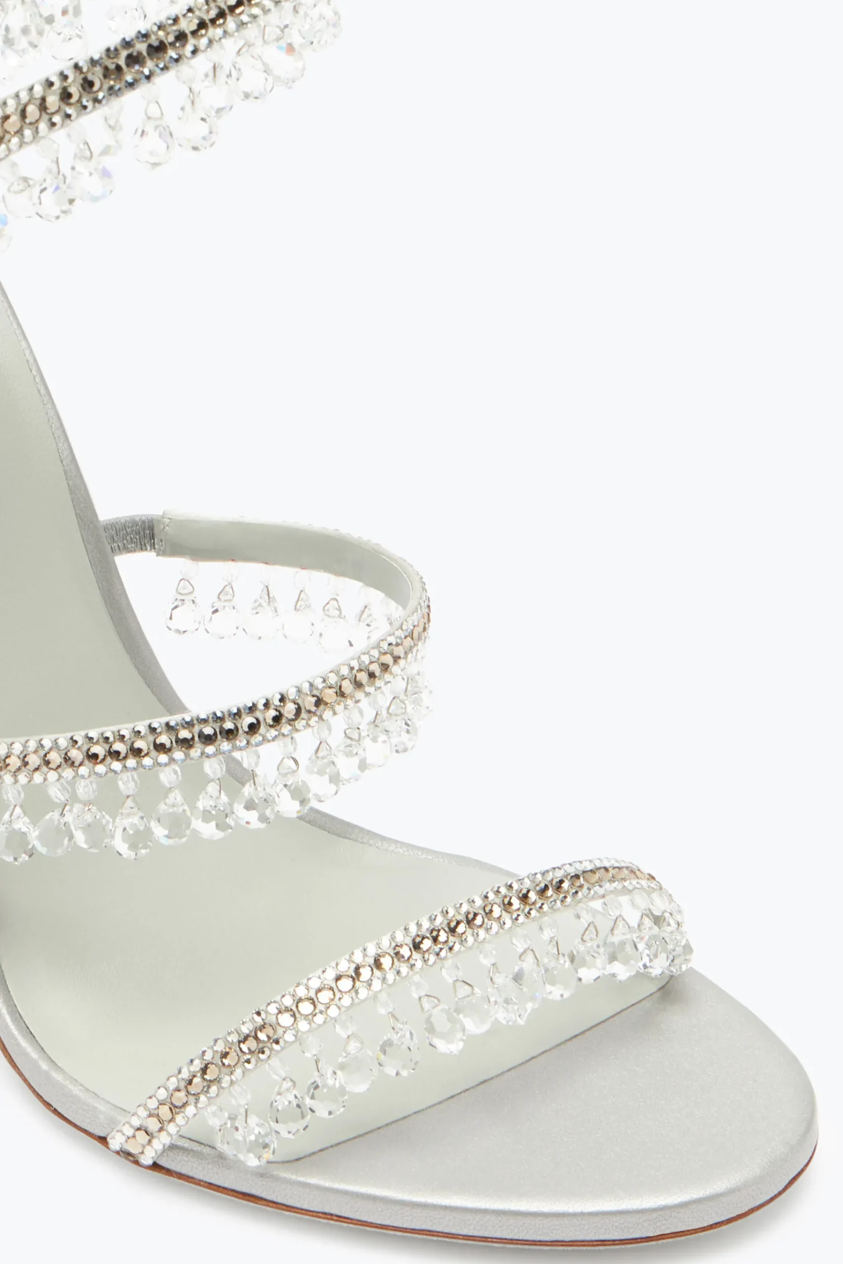 Clutch|Icone^Rene Caovilla Sandalo Chandelier 105 Argento