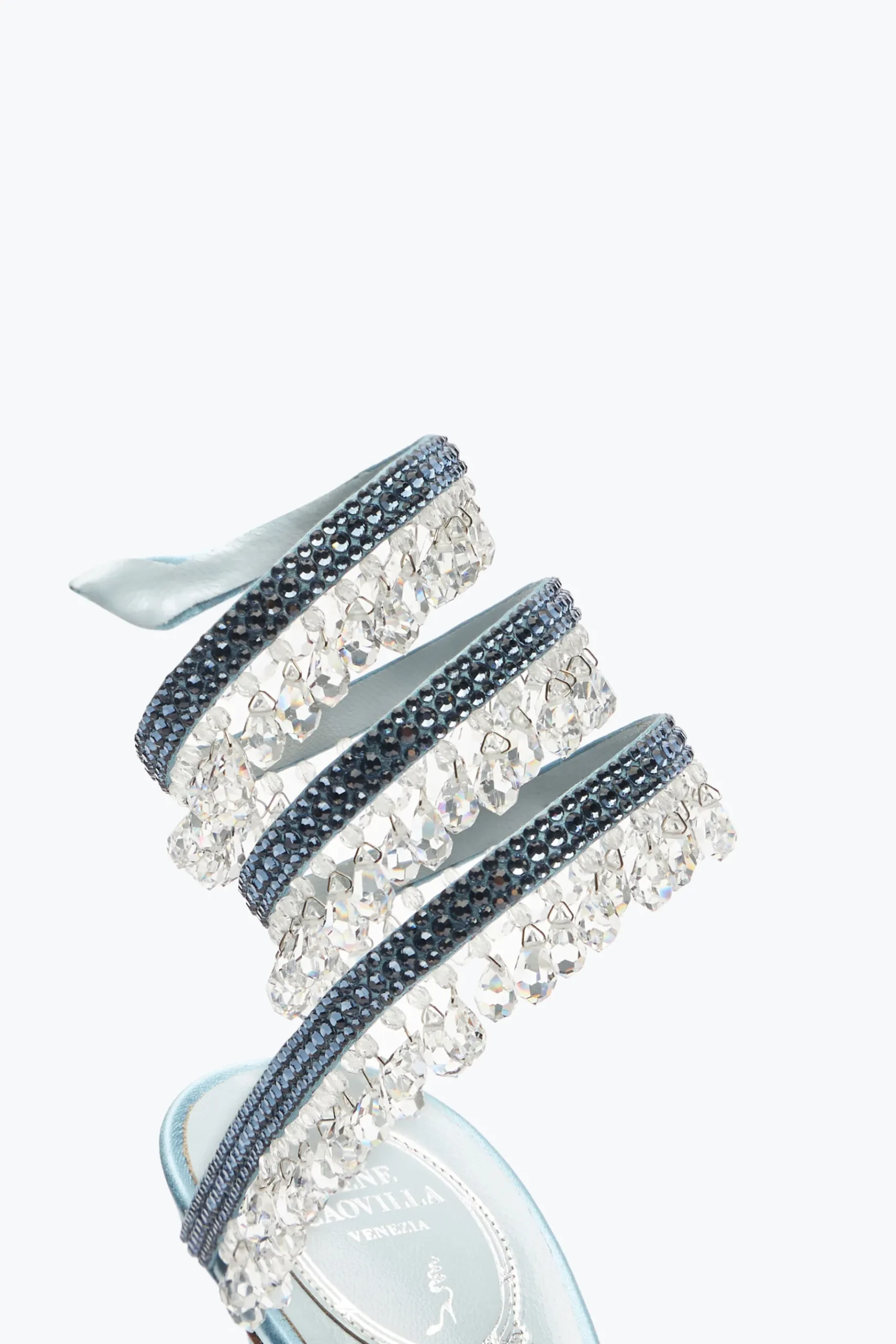 Sandali^Rene Caovilla Sandalo Chandelier 105 Azzurro Polvere