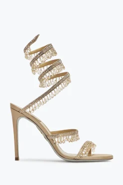 Per Le Invitate|Icone^Rene Caovilla Sandalo Chandelier Con Cristalli 105 Beige