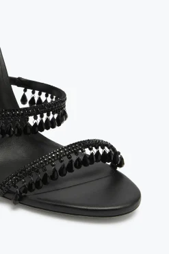 Clutch|Icone^Rene Caovilla Sandalo Chandelier 105 Nero