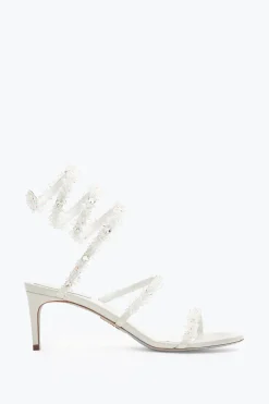 Collezione Sposa|Sandali^Rene Caovilla Sandalo Cinderella Con Serpente 60 Bianco