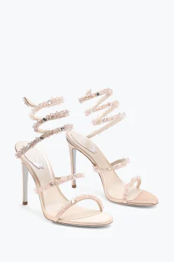 Per Le Invitate|Sandali^Rene Caovilla Sandalo Cinderella Con Serpente 105 Nude