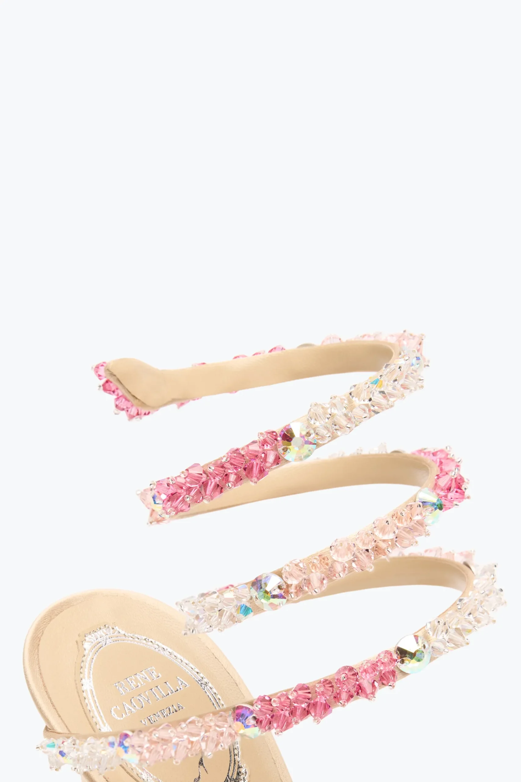 Per Le Damigelle|Sandali^Rene Caovilla SANDALO CINDERELLA BARBIE CON SERPENTE 105 Rosa