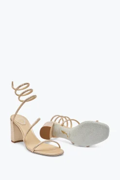 Sandali^Rene Caovilla Sandalo Cleo Con Cristalli 80 Beige