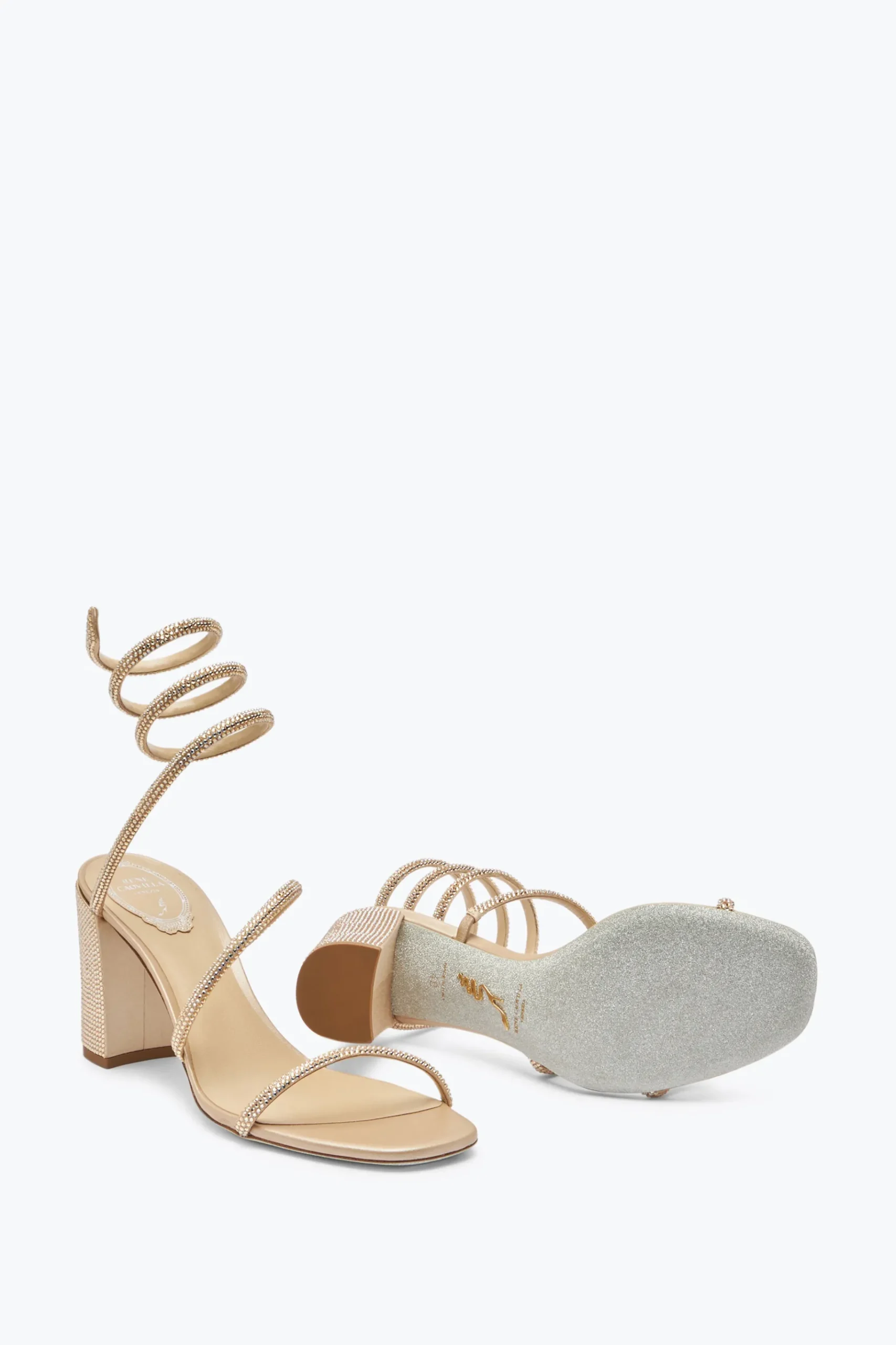Per Le Invitate|Per Le Damigelle^Rene Caovilla Sandalo Cleo Con Cristalli 80 Beige