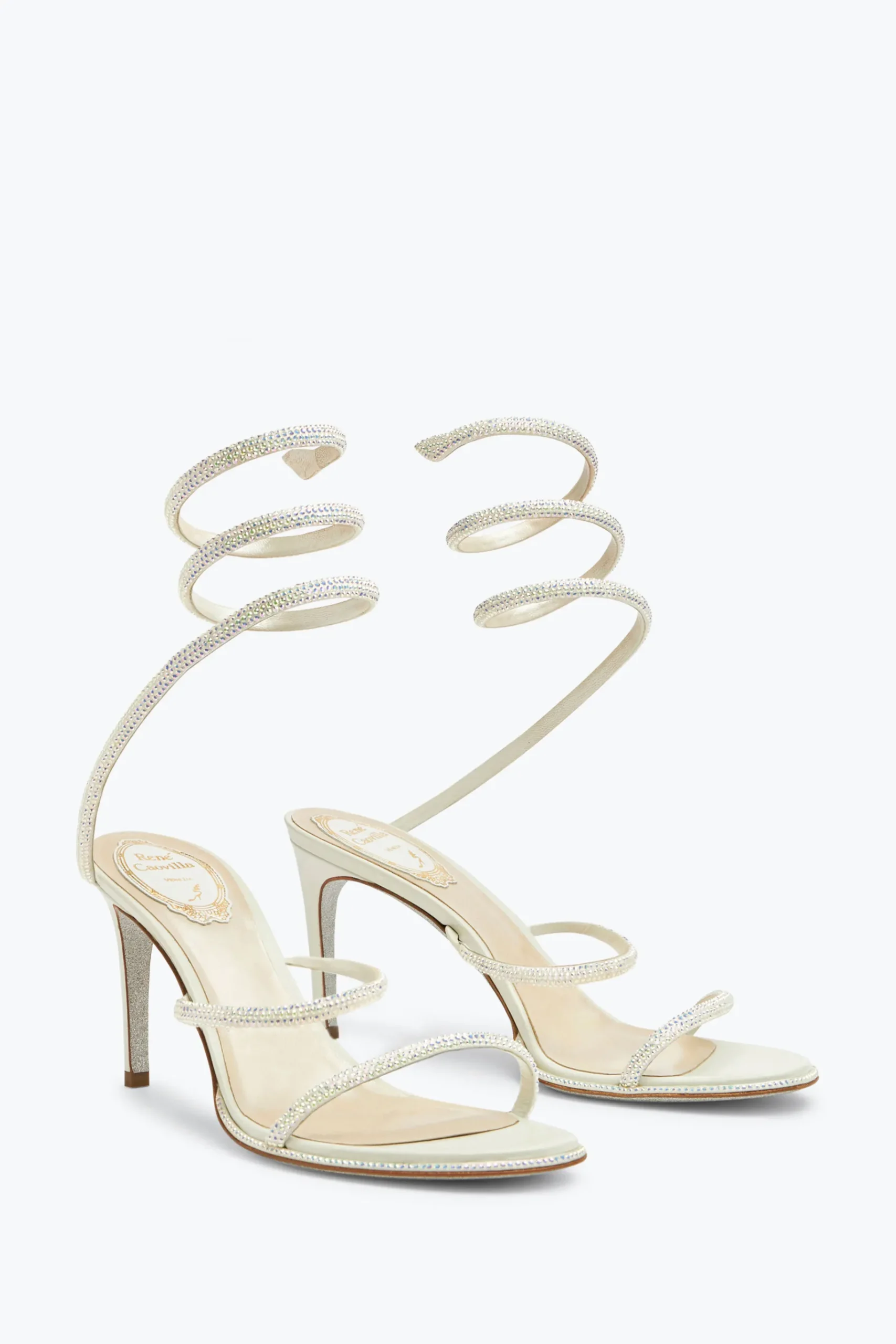 Collezione Sposa|Icone^Rene Caovilla Sandalo Cleo 80 Bianco