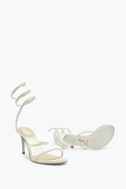 Collezione Sposa|Icone^Rene Caovilla Sandalo Cleo 80 Bianco