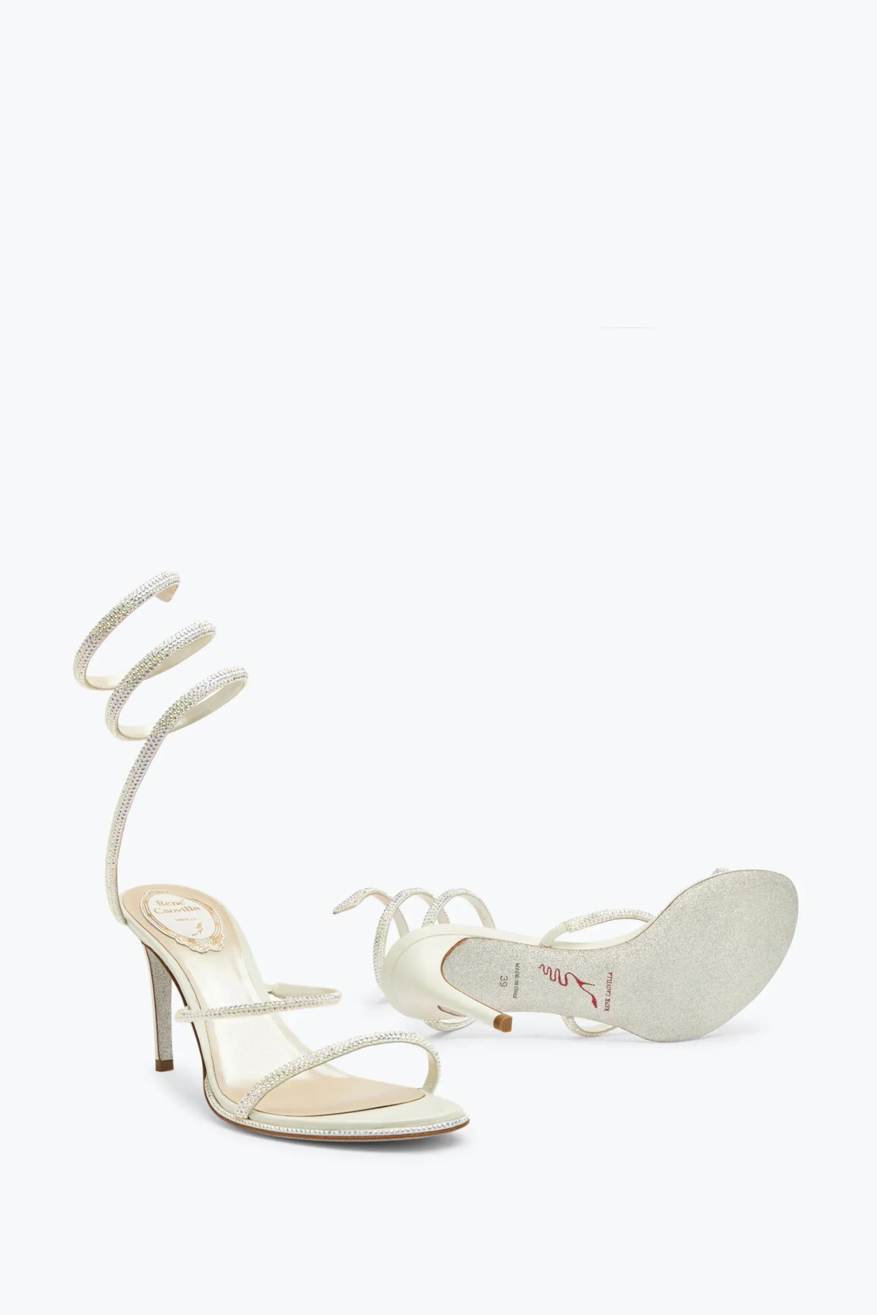 Collezione Sposa|Icone^Rene Caovilla Sandalo Cleo 80 Bianco