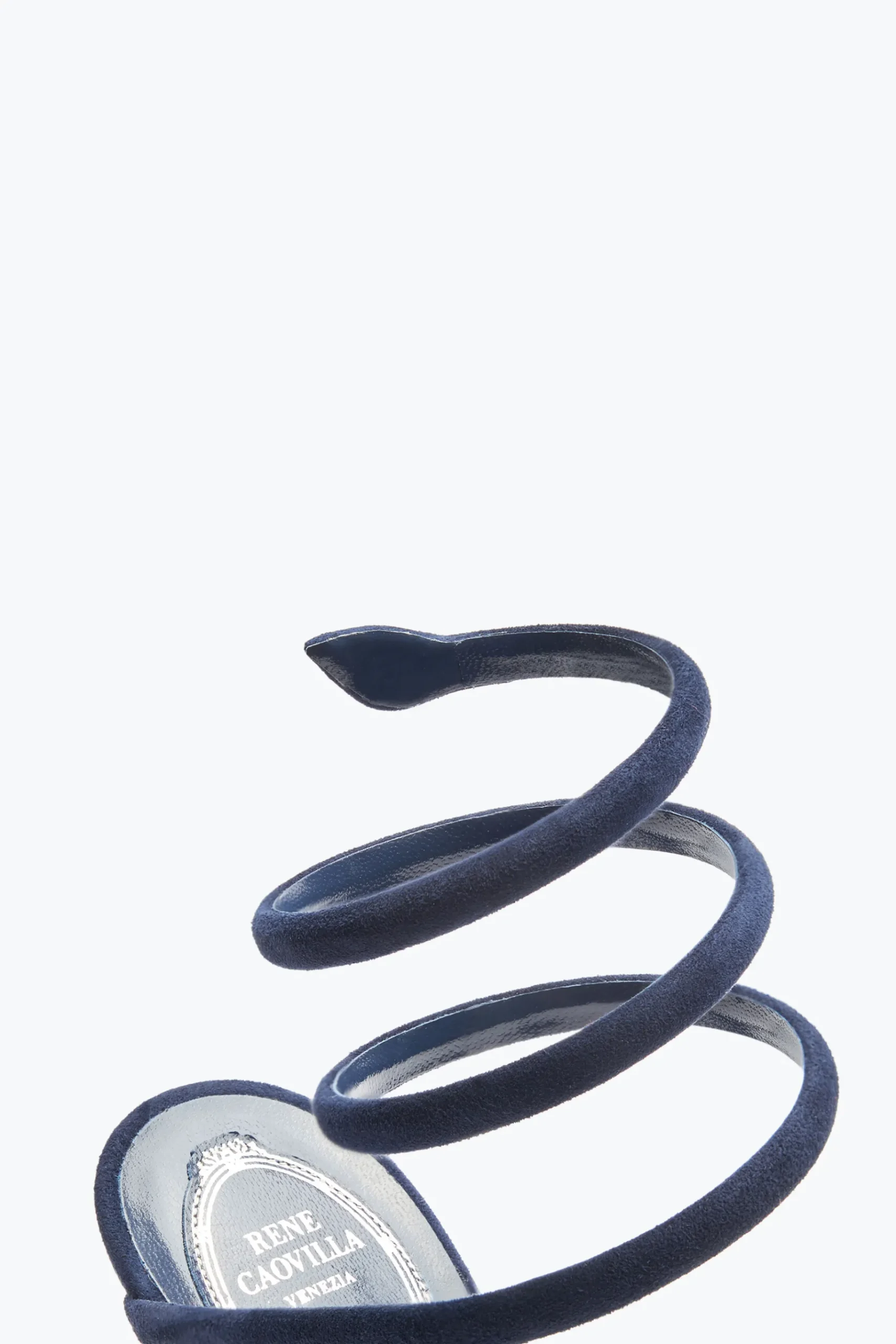Sandali^Rene Caovilla Sandalo Cleo In Suede 105 Blu