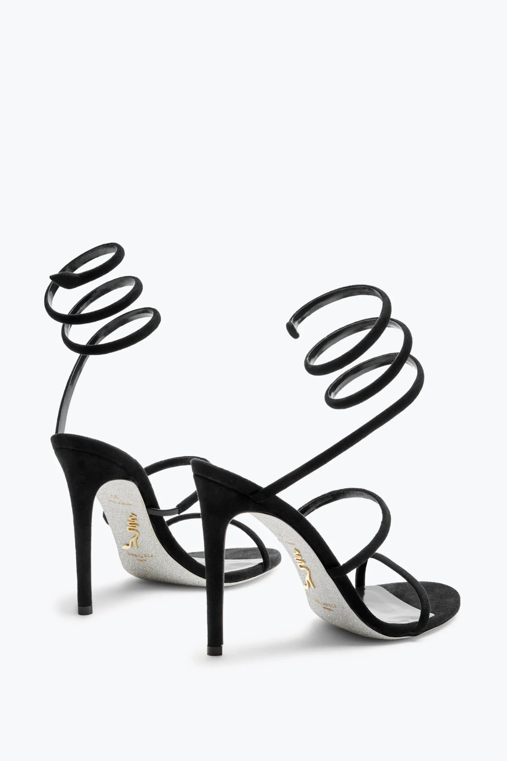 Sandali^Rene Caovilla Sandalo Cleo In Suede 105 Nero