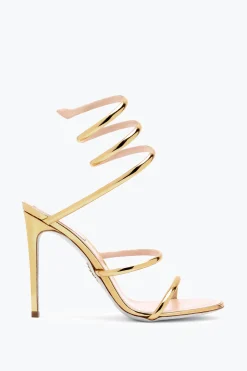 Per Le Invitate|Sandali^Rene Caovilla Sandalo Cleo Metallizzato 105 Oro