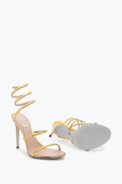 Per Le Invitate|Sandali^Rene Caovilla Sandalo Cleo Metallizzato 105 Oro