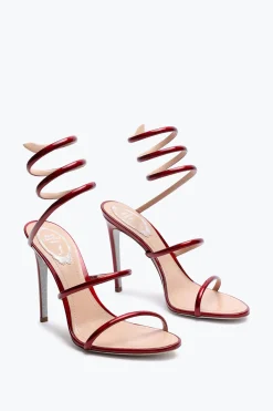 Sandali^Rene Caovilla Sandalo Cleo Metallizzato 105 Rosso