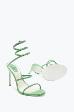 Sandali^Rene Caovilla Sandalo Cleo Con Cristalli 105 Verde Menta
