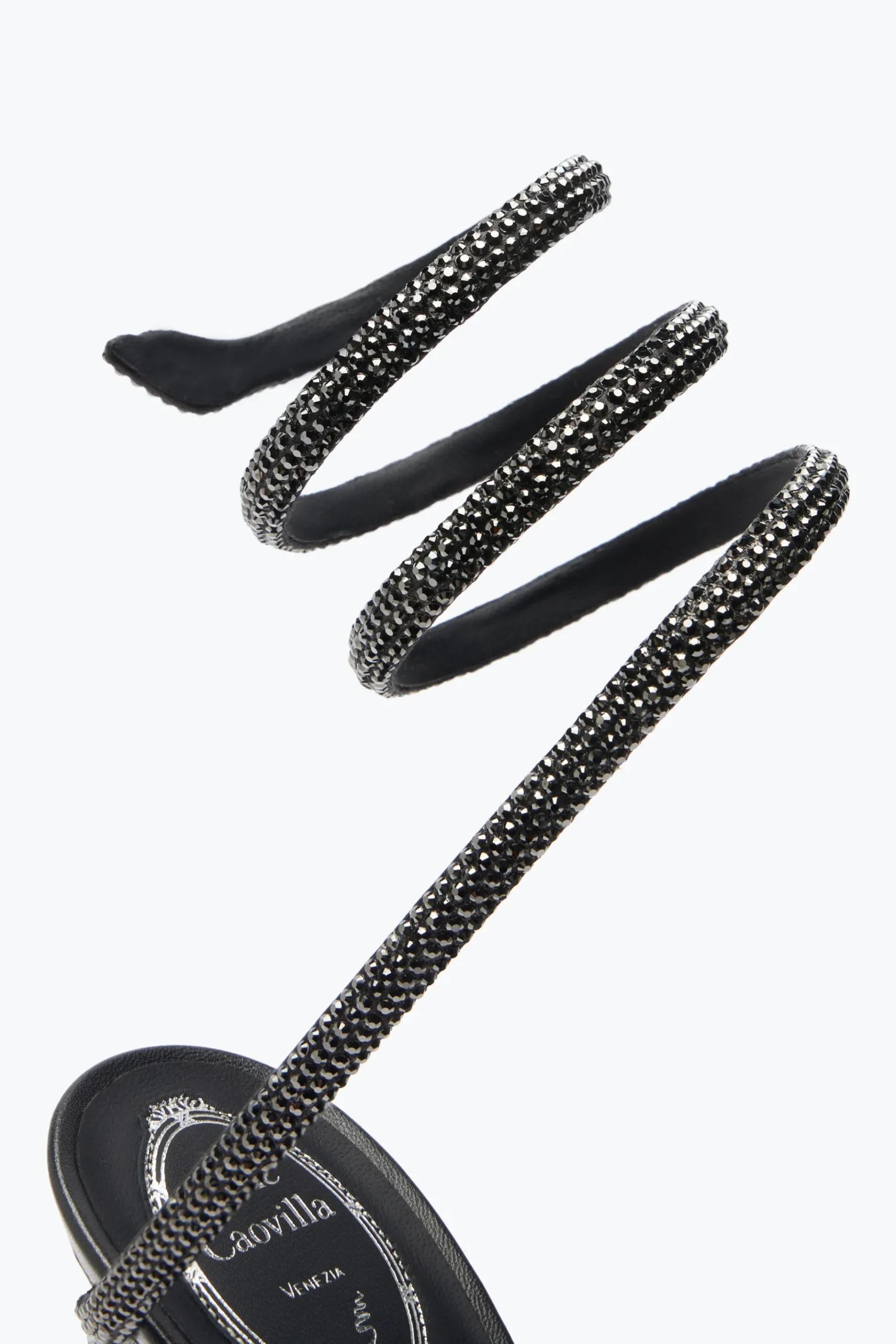 Platform|Sandali^Rene Caovilla Sandalo Con Plateau Margot Con Cristalli 120 Nero