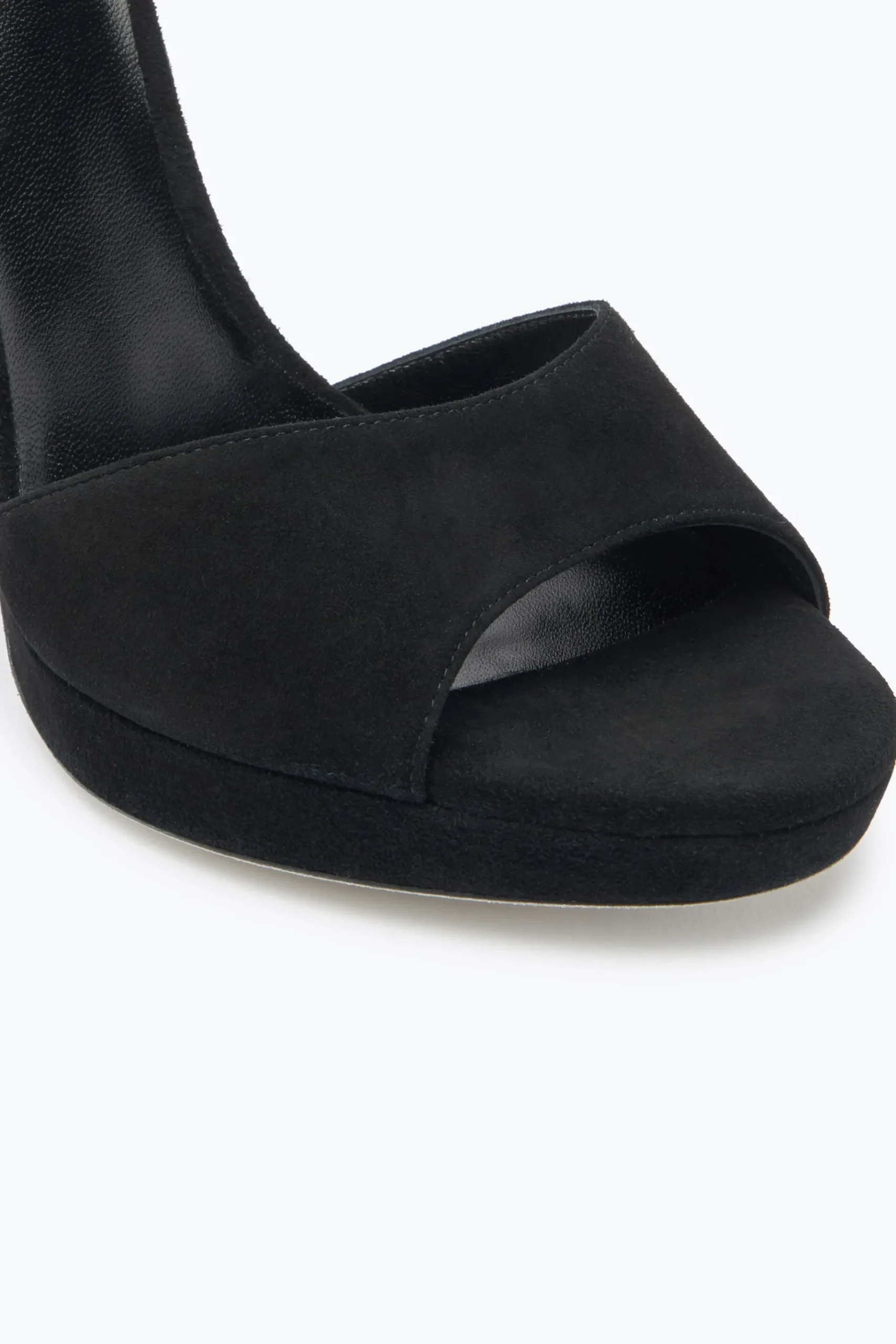 Icone|Sandali^Rene Caovilla Sandalo Con Plateau Margot In Suede E Oro 120 Nero