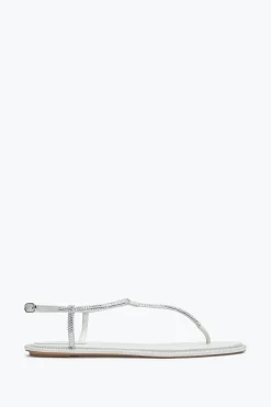 Collezione Sposa|Flat^Rene Caovilla Sandalo Diana Con Cristalli 10 Avorio