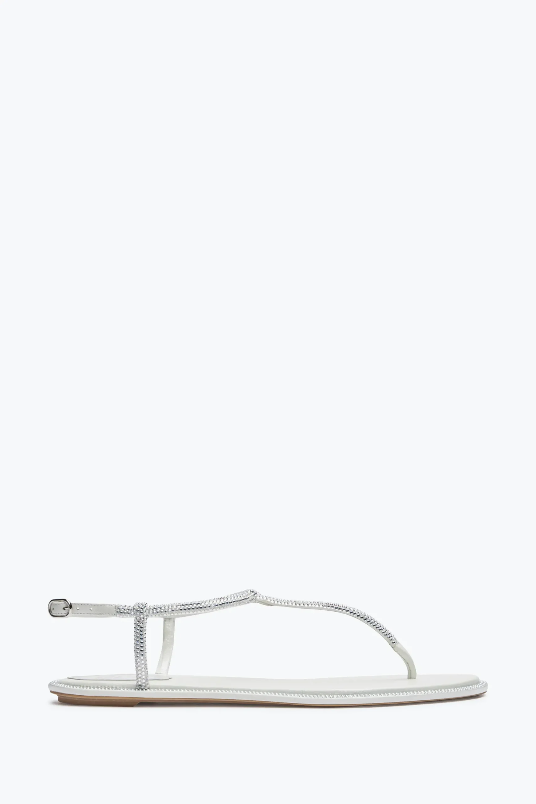 Collezione Sposa|Flat^Rene Caovilla Sandalo Diana Con Cristalli 10 Avorio